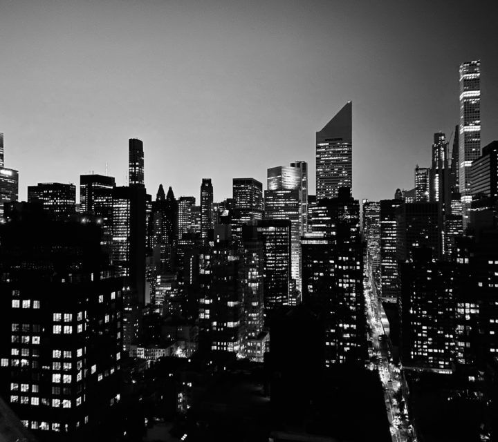 New York city black and white